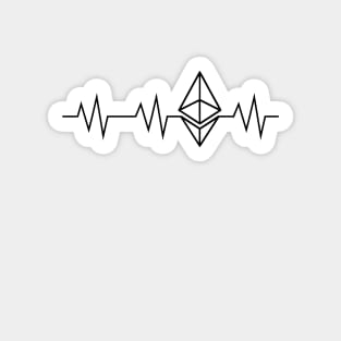 Ethereum Heartbeat Black Crypto Shirt Blockchain Revolution Sticker